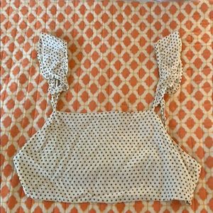 Polka dot crop top